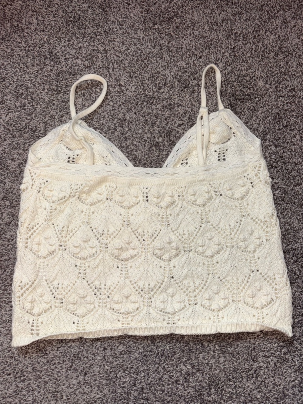 Aeropostale Ivory Crochet Knit Cami - Picture 4 of 4